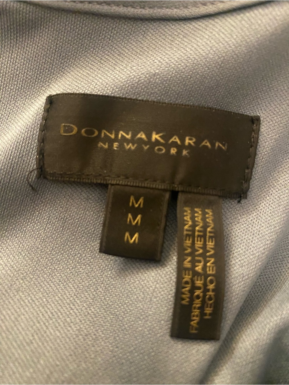 Donna Karan Gray High-Neck Draped Midi Dress - Picture 5 of 5